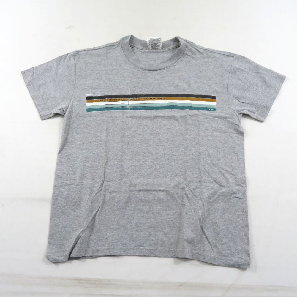 Nike Just Do It T-shirt Gray Made in USA Sz M 1990s Vintage